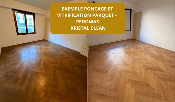 poncage et vitrification parquet PEGOMAS